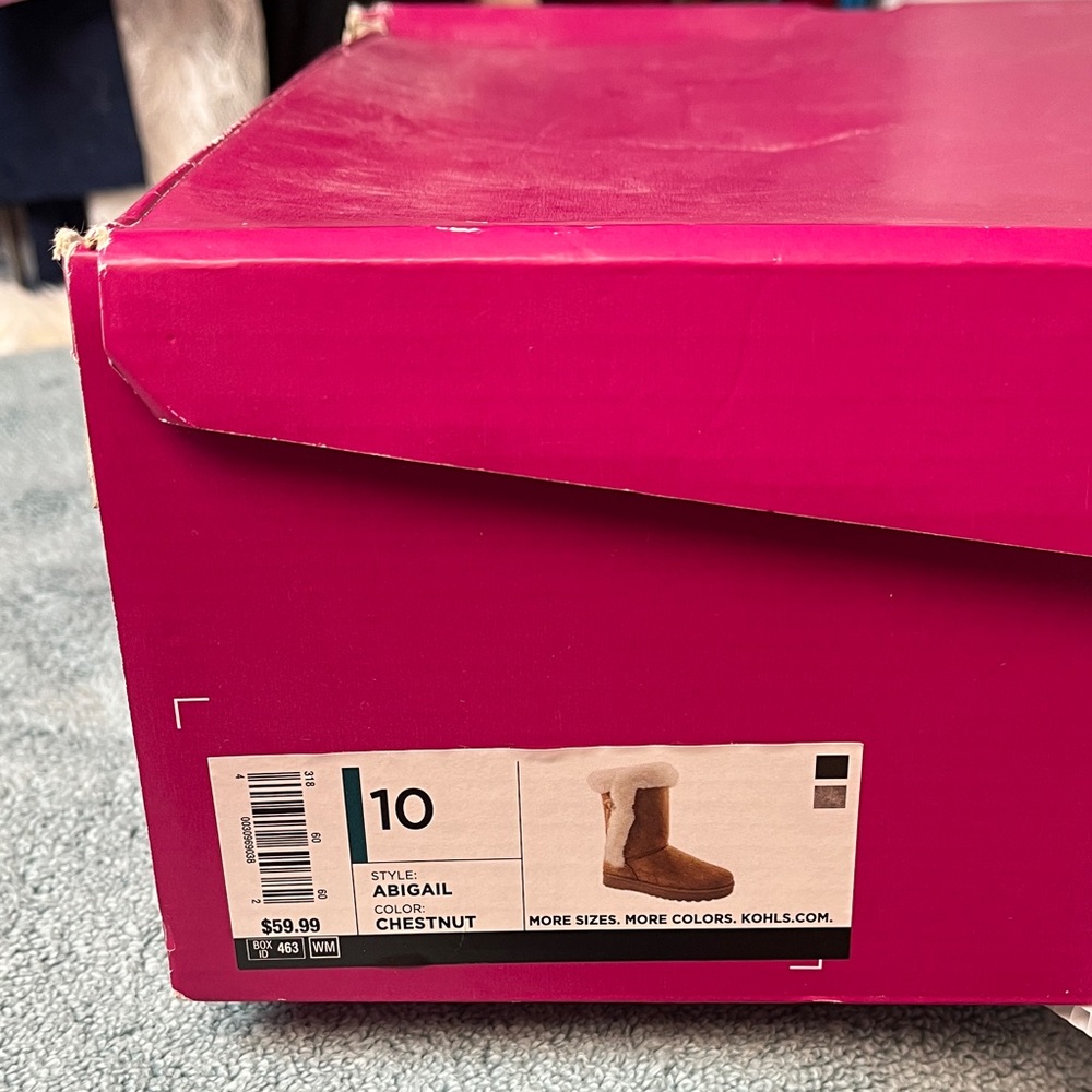 Cozy Tan Boots with Faux Fur Lining  v2255 - Picture 5 of 6